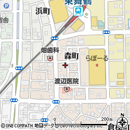 京都府舞鶴市森町周辺の地図