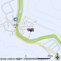 滋賀県米原市甲賀周辺の地図