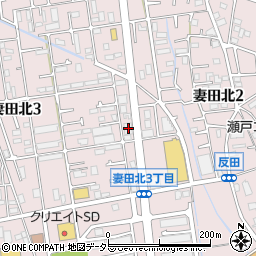 神奈川県厚木市妻田北3丁目15-38周辺の地図