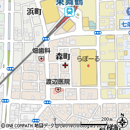 京都府舞鶴市森町17-10周辺の地図