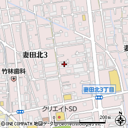 神奈川県厚木市妻田北3丁目16-19周辺の地図