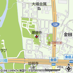 神奈川県厚木市金田262周辺の地図