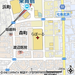 メガネの愛眼　東舞鶴店周辺の地図