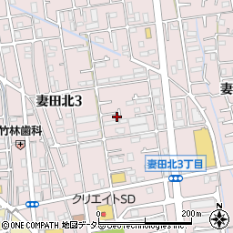 神奈川県厚木市妻田北3丁目16-20周辺の地図