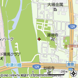 神奈川県厚木市金田268-1周辺の地図