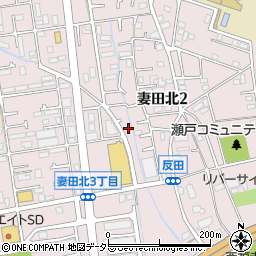神奈川県厚木市妻田北2丁目12-14周辺の地図