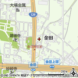 神奈川県厚木市金田168周辺の地図