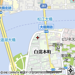島根県松江市魚町周辺の地図