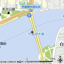 宍道湖大橋周辺の地図