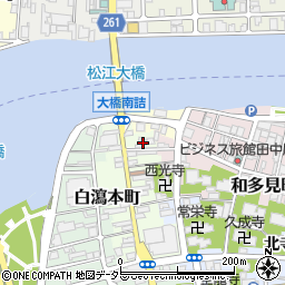 島根県松江市白瀉本町75周辺の地図