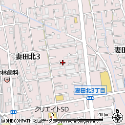 神奈川県厚木市妻田北3丁目16-24周辺の地図