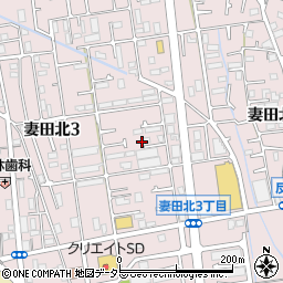 神奈川県厚木市妻田北3丁目16-59周辺の地図