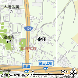 神奈川県厚木市金田511周辺の地図