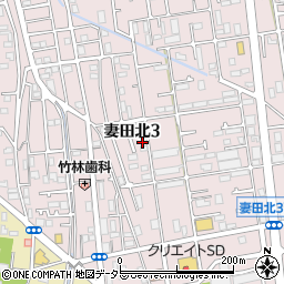 神奈川県厚木市妻田北3丁目11-35周辺の地図
