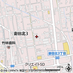 神奈川県厚木市妻田北3丁目16-30周辺の地図