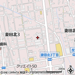 神奈川県厚木市妻田北3丁目16-58周辺の地図