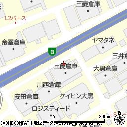 三菱倉庫周辺の地図