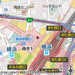 駅レンタカー横浜営業所周辺の地図