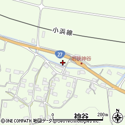福井県三方上中郡若狭町神谷周辺の地図