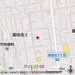 神奈川県厚木市妻田北3丁目16-28周辺の地図