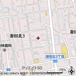 神奈川県厚木市妻田北3丁目16-25周辺の地図