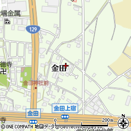 神奈川県厚木市金田526周辺の地図