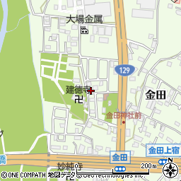 神奈川県厚木市金田176周辺の地図