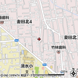神奈川県厚木市妻田北4丁目5-1周辺の地図