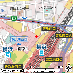 オリックスレンタカー横浜西口店周辺の地図
