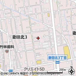 神奈川県厚木市妻田北3丁目16-27周辺の地図