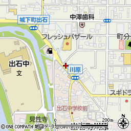 ファミリーマート出石川原店周辺の地図