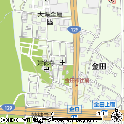 神奈川県厚木市金田184-9周辺の地図