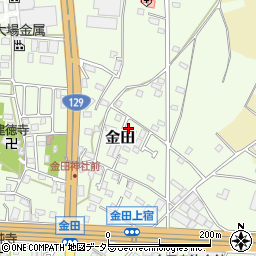 神奈川県厚木市金田527-10周辺の地図