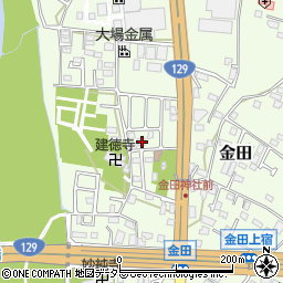 神奈川県厚木市金田179周辺の地図