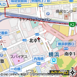 横浜駅前歯科・矯正歯科周辺の地図