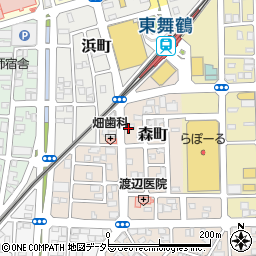 京都府舞鶴市森町13-18周辺の地図