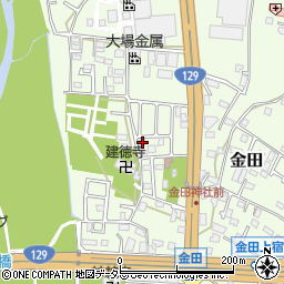 神奈川県厚木市金田177周辺の地図