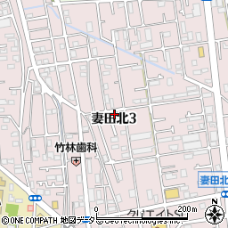 神奈川県厚木市妻田北3丁目11-29周辺の地図