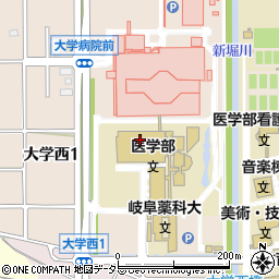 岐阜大学　流域圏科学研究センター周辺の地図