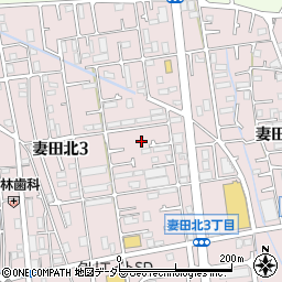 神奈川県厚木市妻田北3丁目16-50周辺の地図