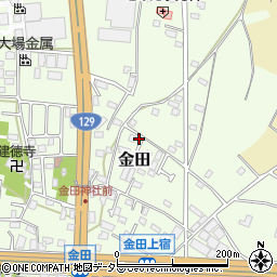 神奈川県厚木市金田527周辺の地図