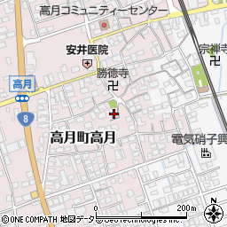 滋賀県長浜市高月町高月127周辺の地図