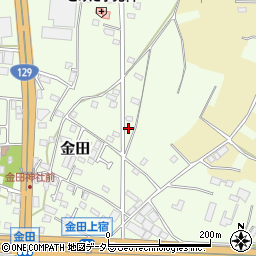 神奈川県厚木市金田535-6周辺の地図