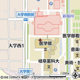 岐阜大学教育学部　心理教育相談室周辺の地図