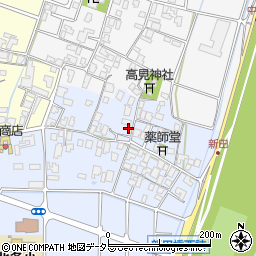 鳥取県倉吉市新田周辺の地図