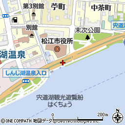 島根県松江市末次町周辺の地図