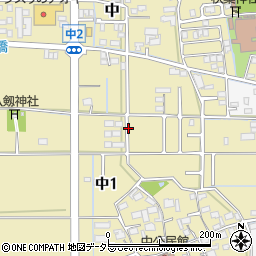 岐阜県岐阜市中周辺の地図