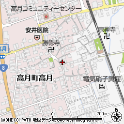 滋賀県長浜市高月町高月74周辺の地図