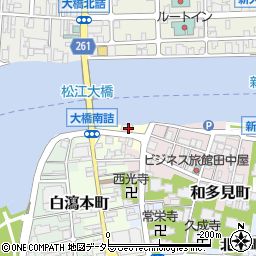島根県松江市八軒屋町周辺の地図
