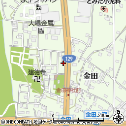 神奈川県厚木市金田184-18周辺の地図